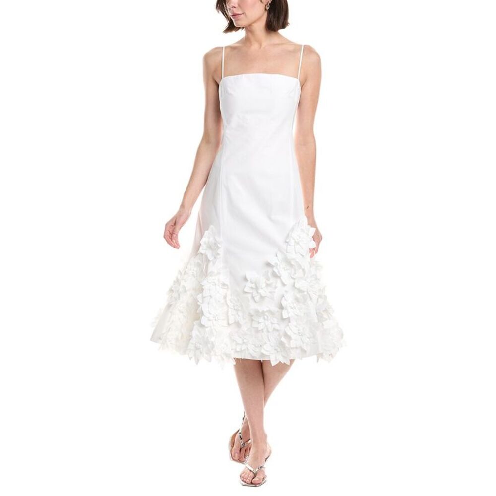 Simkhai Womens  Bella Floral Midi Dress, White